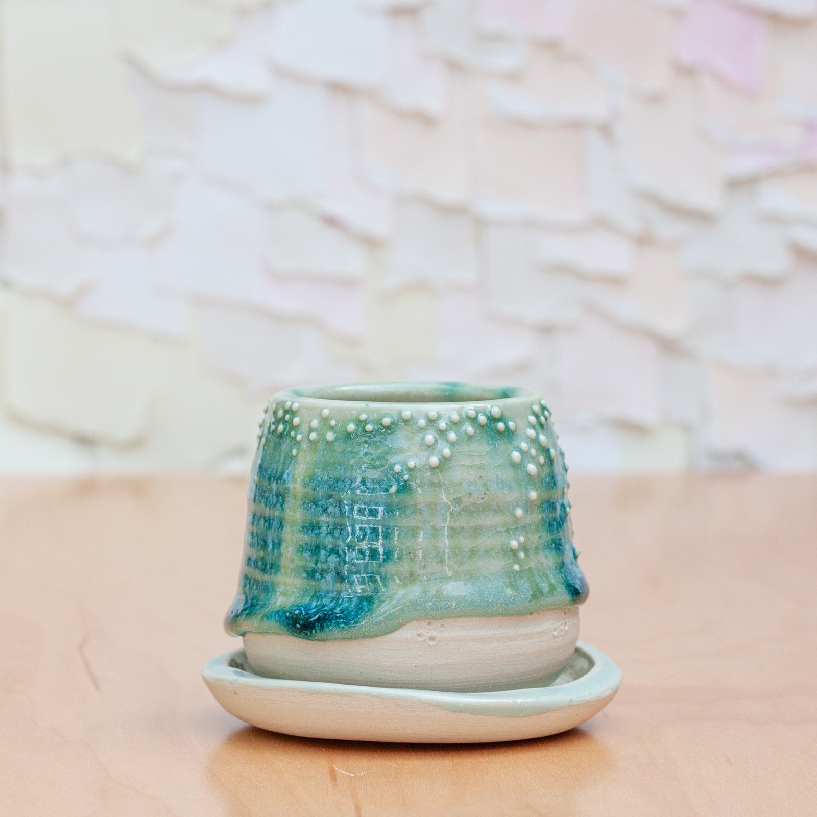 Barnacle Mini Planter in Forest Mist