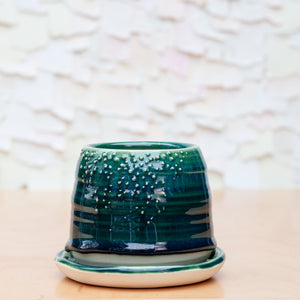 Barnacle Babe Planter in Emerald