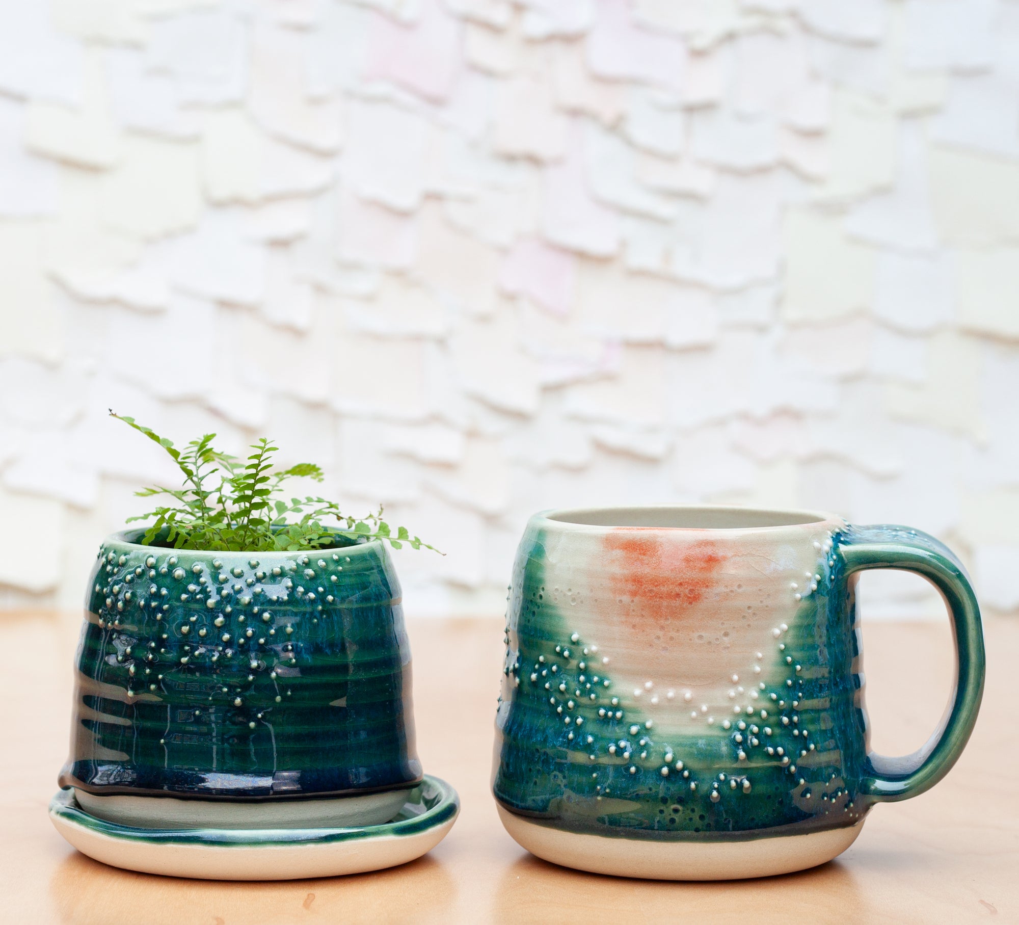 Barnacle Babe Planter in Emerald