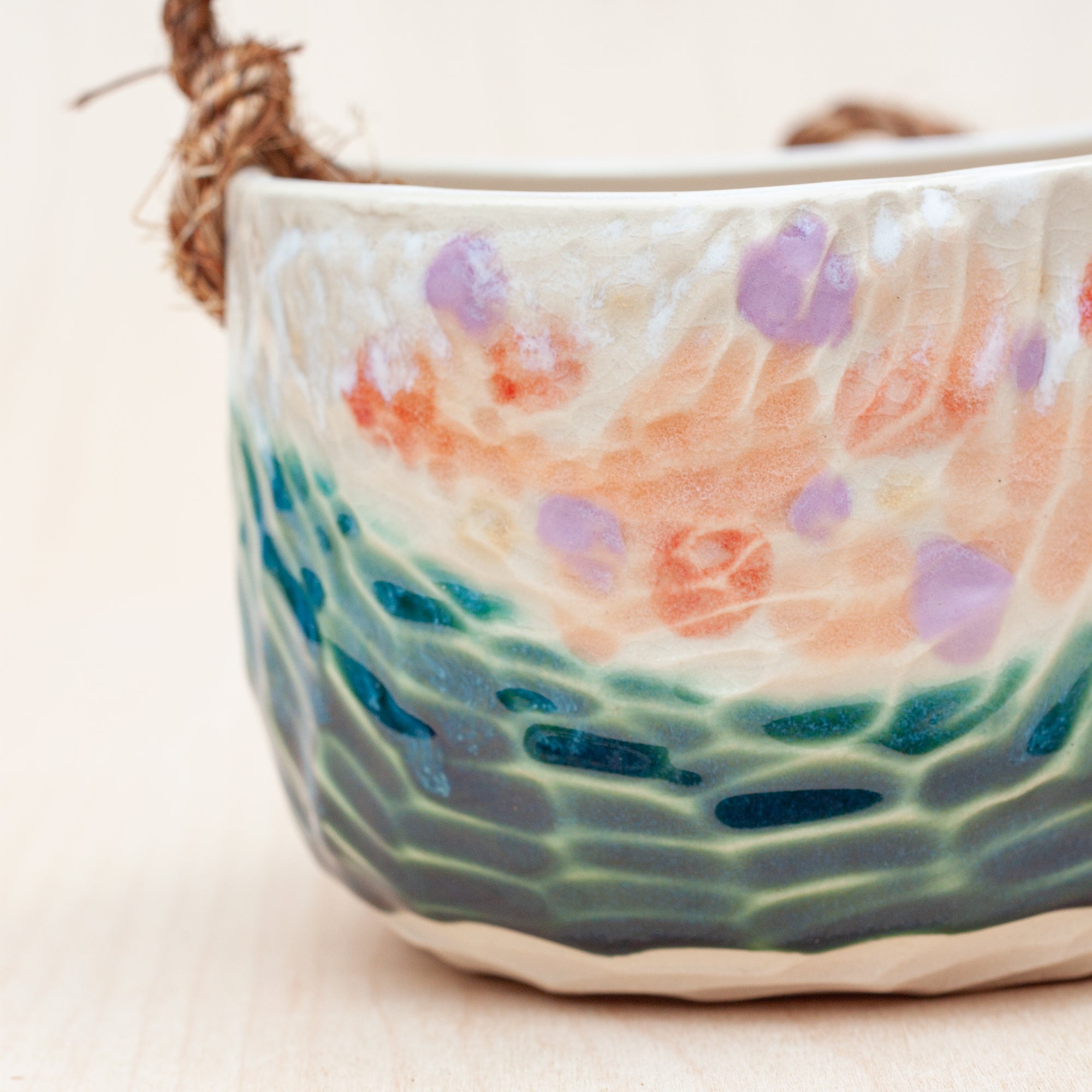 Canyon Hanging Planter in Forest Bloom