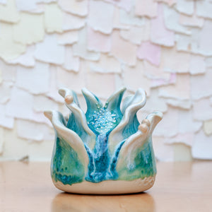 Petal Bud Vase in Coral