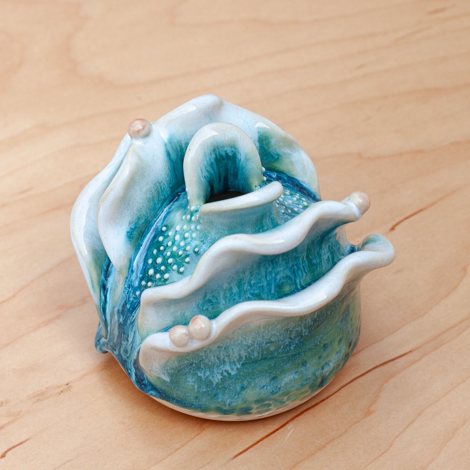 Petal Bud Vase in Coral