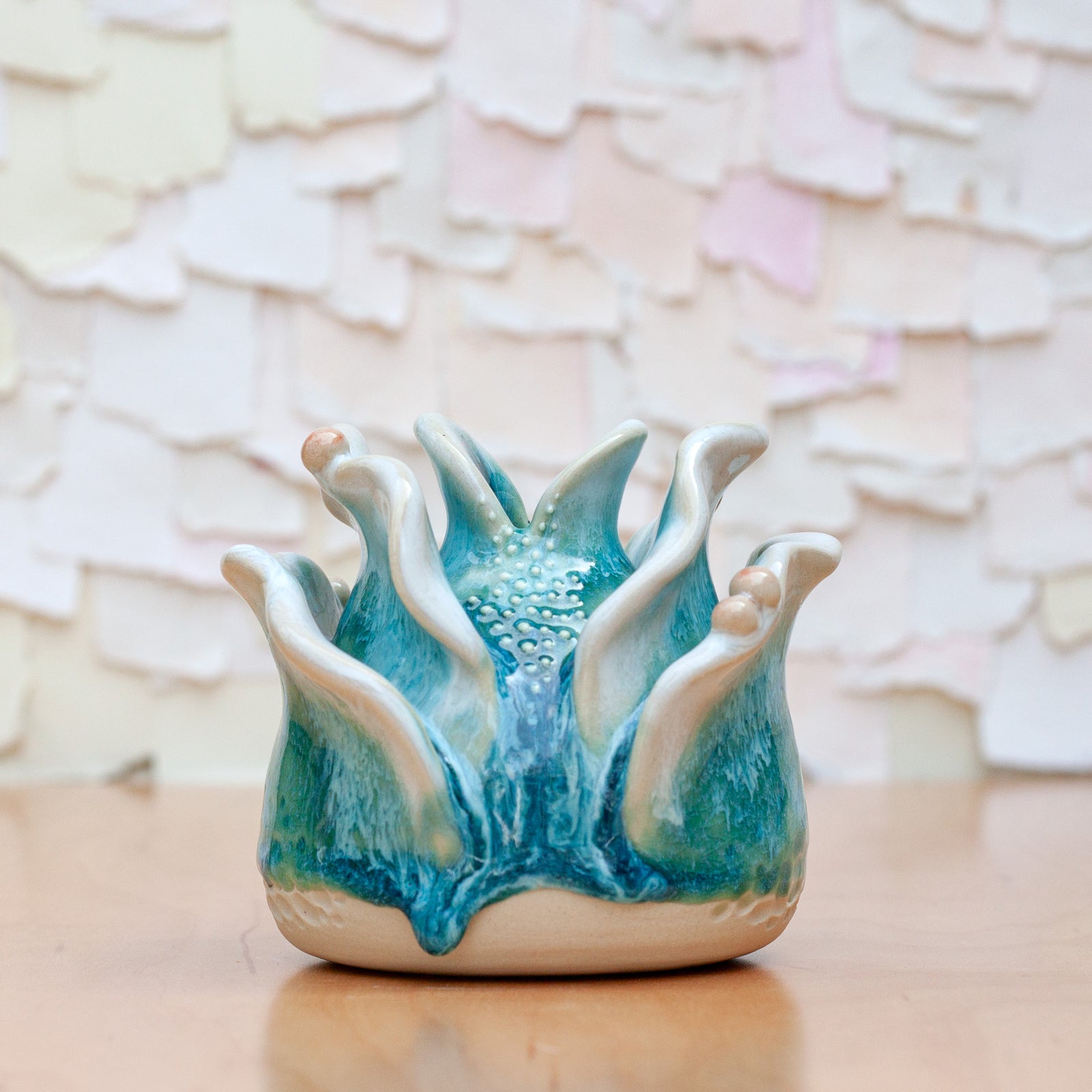 Petal Bud Vase in Coral