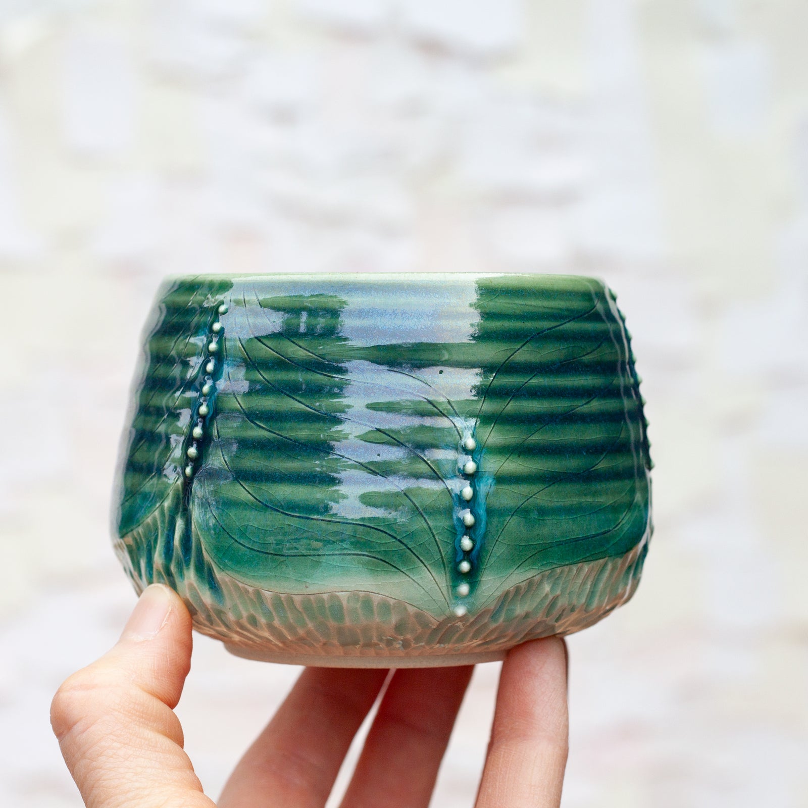 Flow Etched Tumbler in Alpine Lakes