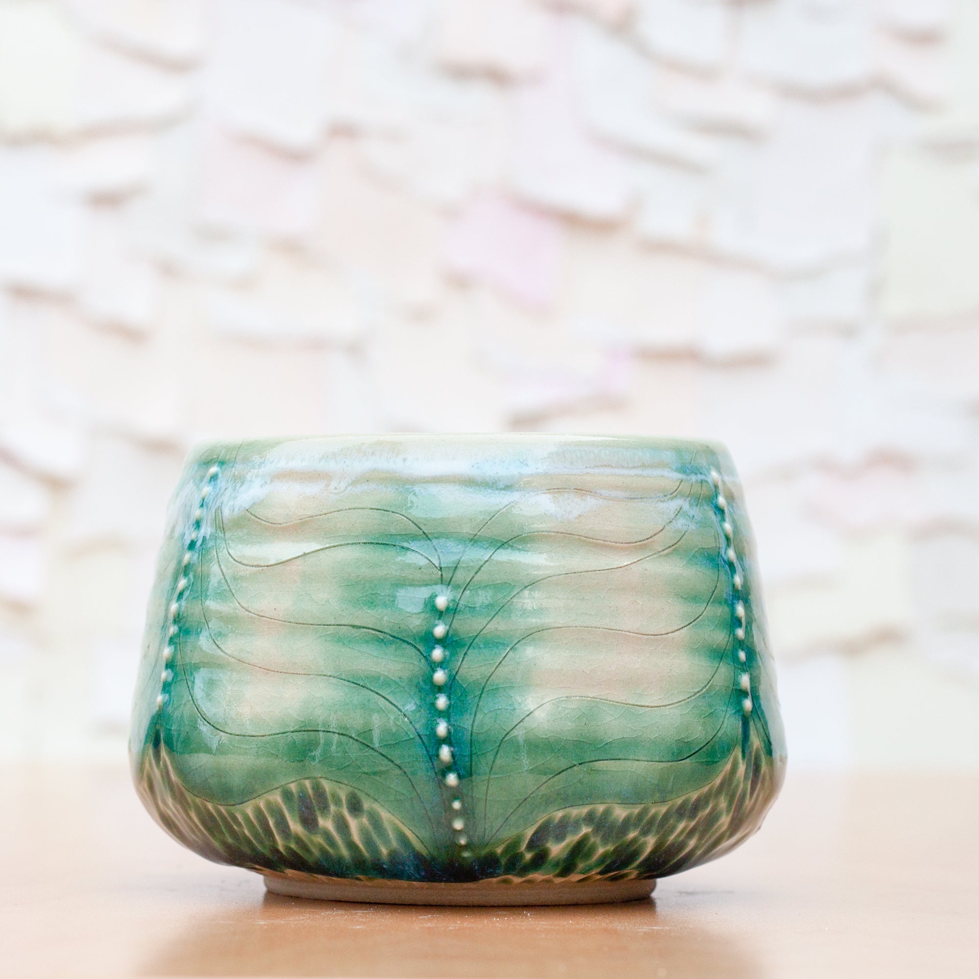 Flow Etched Tumbler in Lagoon