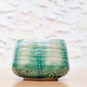 Flow Etched Tumbler in Lagoon