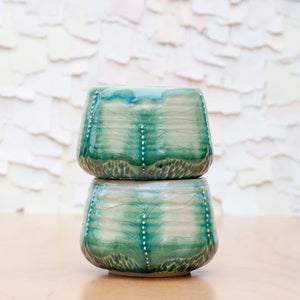 Flow Etched Tumbler in Lagoon