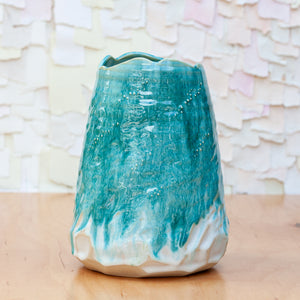 Glacial Flow Geode Vase