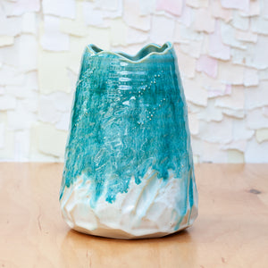 Glacial Flow Geode Vase