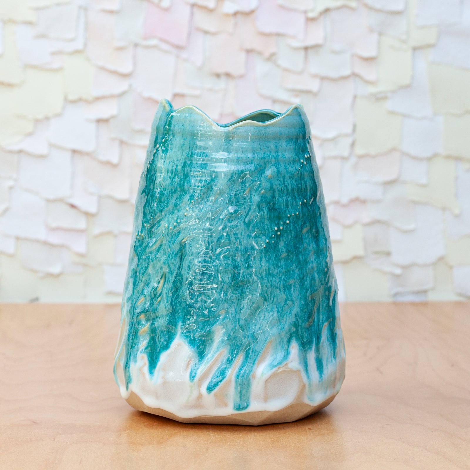 Glacial Flow Geode Vase