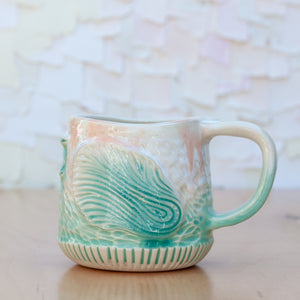 Intertidal Mug In Aqua Cloud