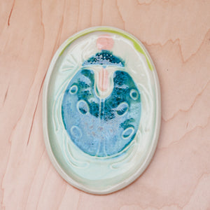 Lady Bug Spoon Rest in Lunar Light