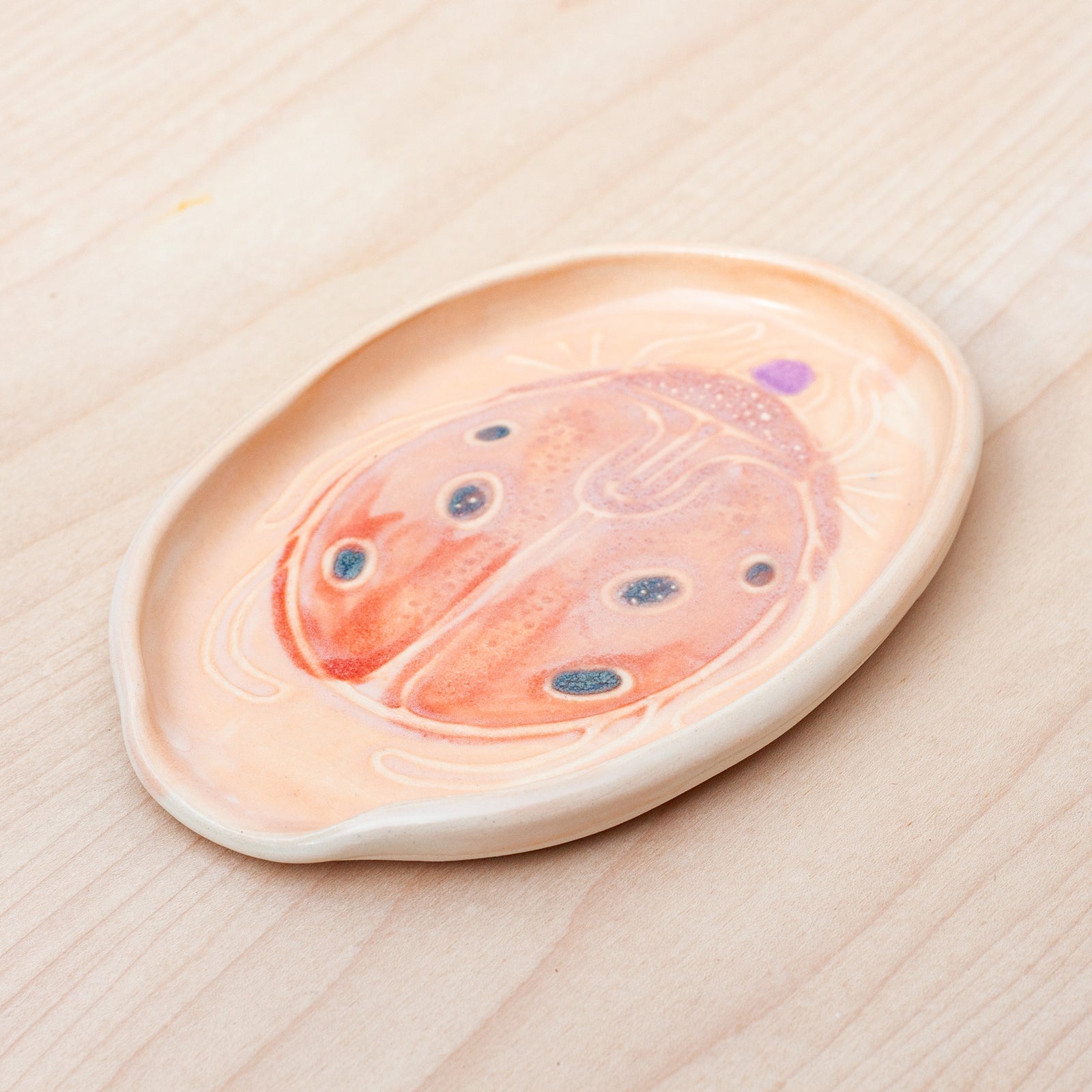 Lady Bug Spoon Rest in Sunset