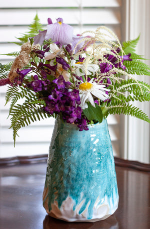 Glacial Flow Geode Vase
