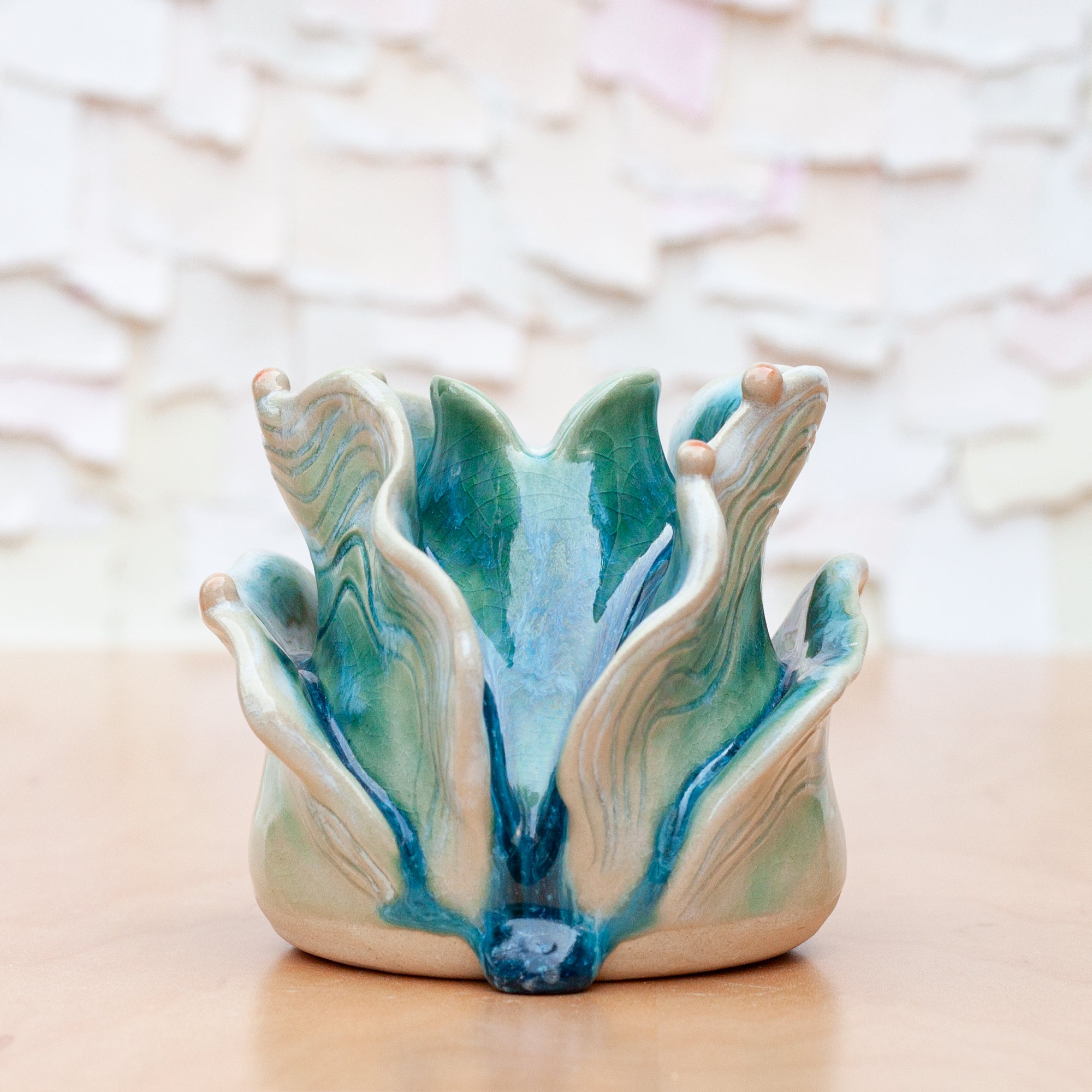 Petal Bud Vase in Coral