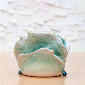 Petal Bud Vase in Coral