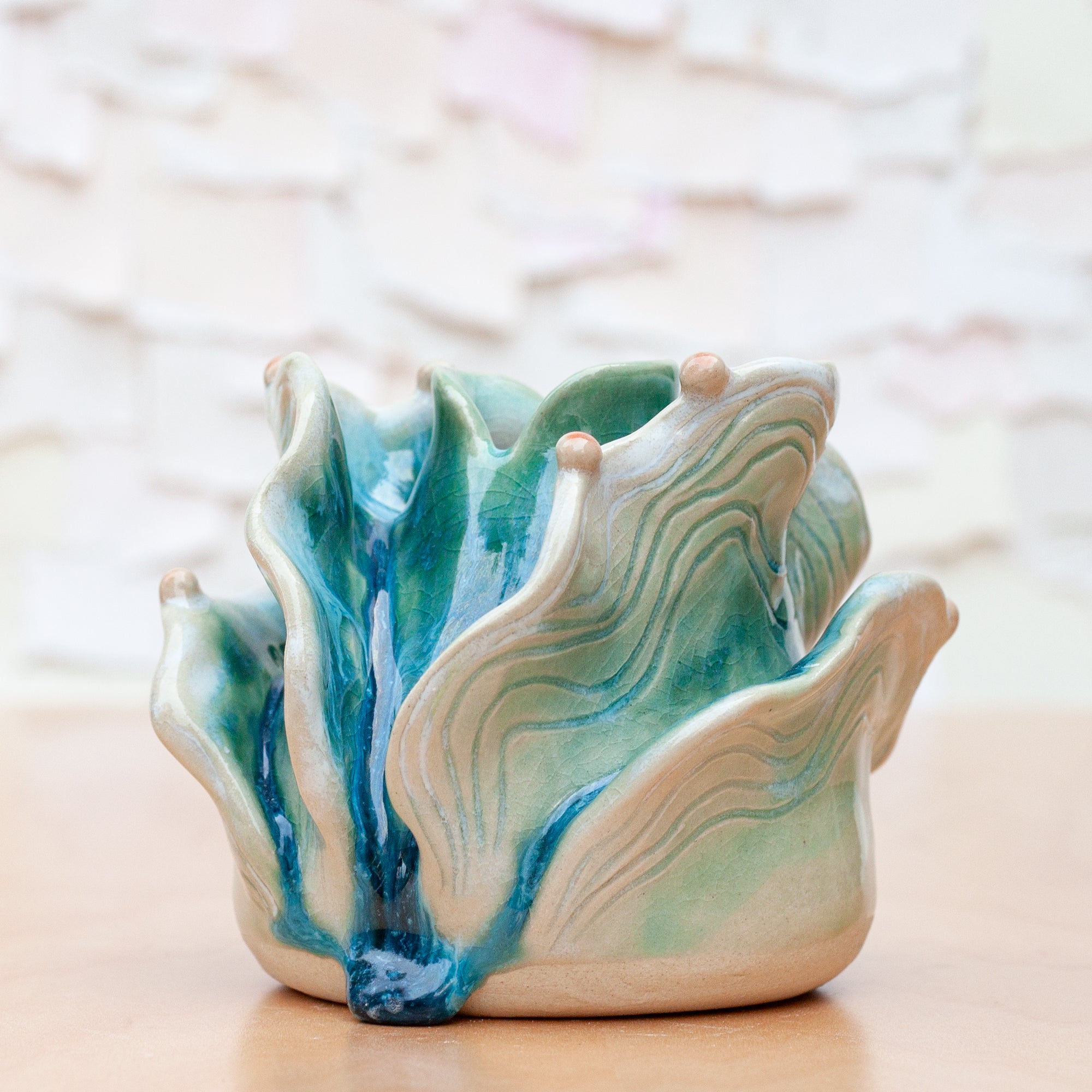 Petal Bud Vase in Coral