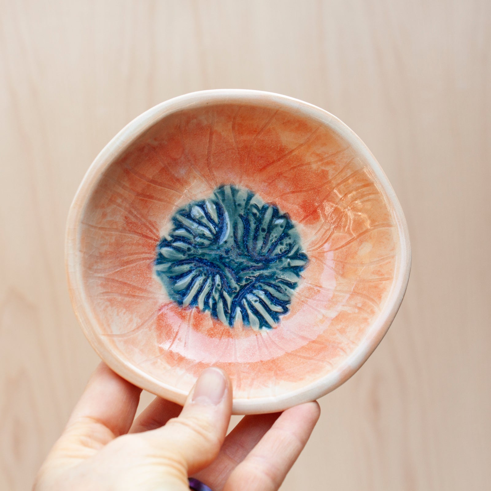 Poppy Little Dish in Vermillion