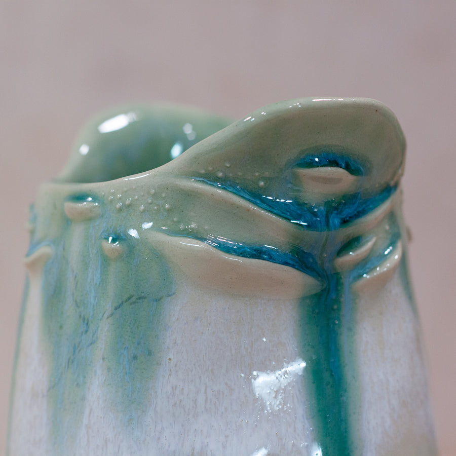 Tidal Vase in Mint Moss