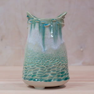 Tidal Vase in Mint Moss