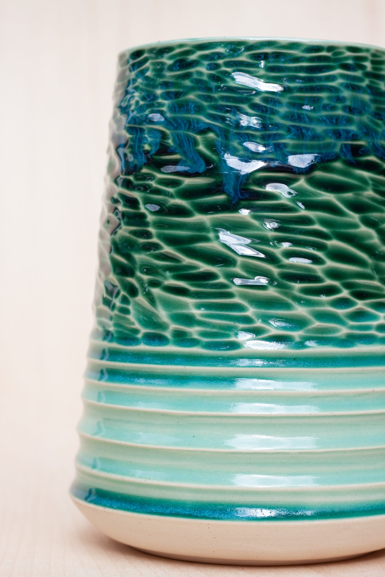 Large Carved Vase in Alpine Lakes