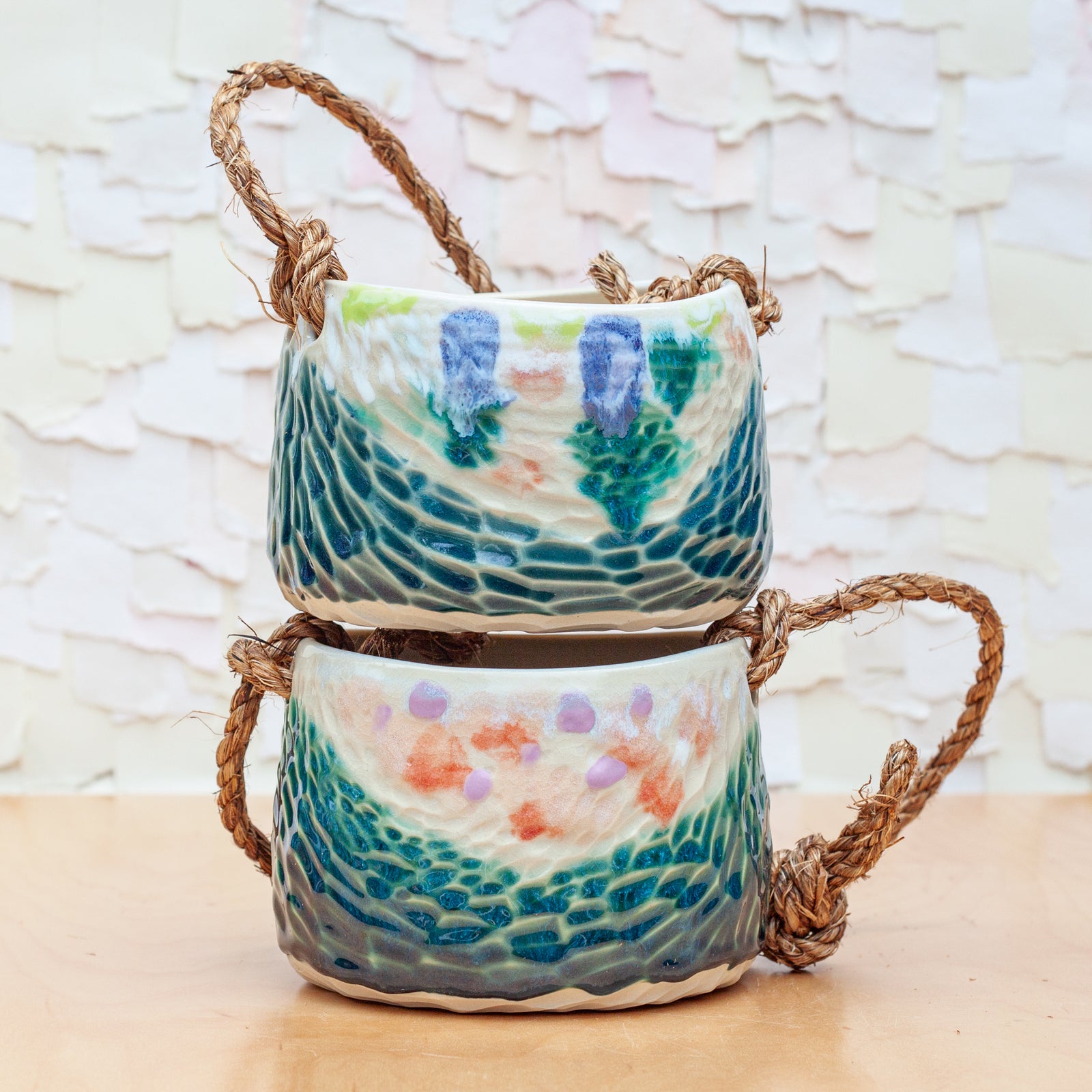 Canyon Hanging Planter in Forest Bloom