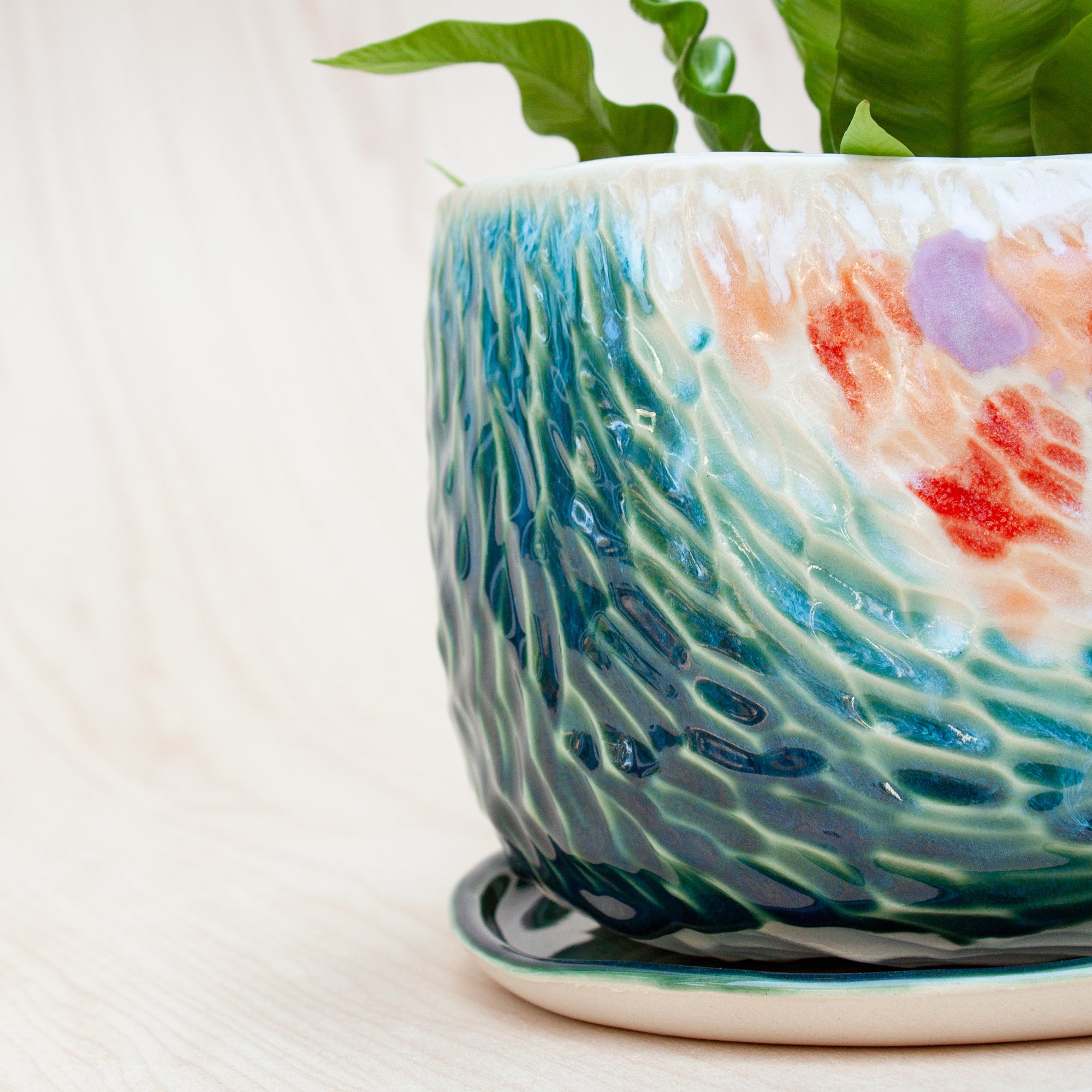 Large Canyon Planter in Forest Bloom